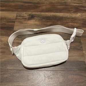 Lululemon Cream Belt Bag